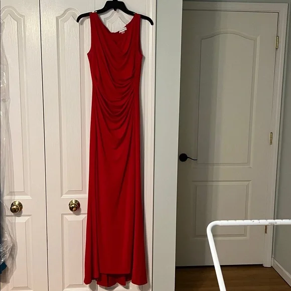 calvin klein shirt dress red Calvin Klein Women's RHINESTONE LOGO T-Shirt Dress RED (Size 1X) NWT MSRP $59